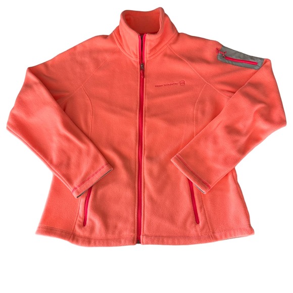 Free Country Jackets & Blazers - NWOT Free Country Women's Fleece Jacket Pockets Zip Closure Orange Coral Size L